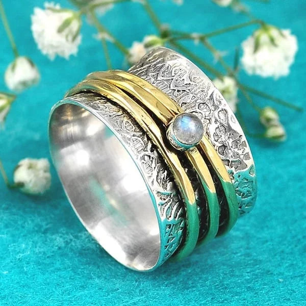 Anillo de Meditación de Piedra Lunar