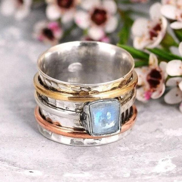 Anillo de Meditación de Maansteen Grueso