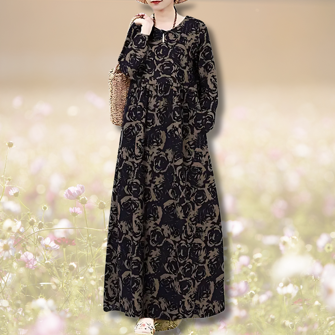 桜 | ヴィンテージフローラルプリントドレス