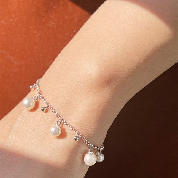 Pulsera de Perla de Agua Dulce Dorada