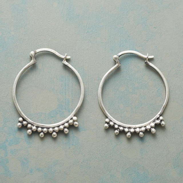 ヴィンテージ シルバー フープ ピアス