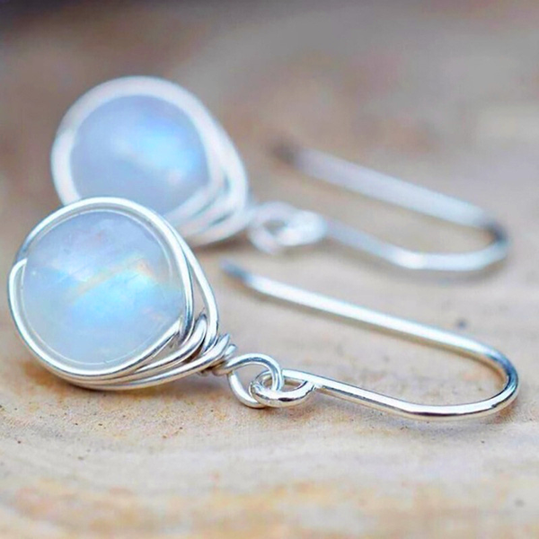 Pendientes de Maansteen Vintage