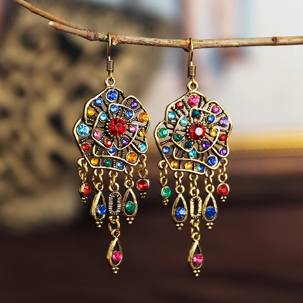Pendientes Mandala Vintage Coloridos