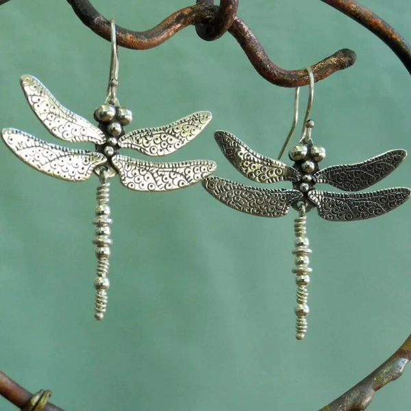 Pendientes de Plata Vintage Libelle