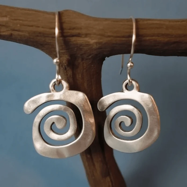 Pendientes Vintage Cuadrados de Laberinto